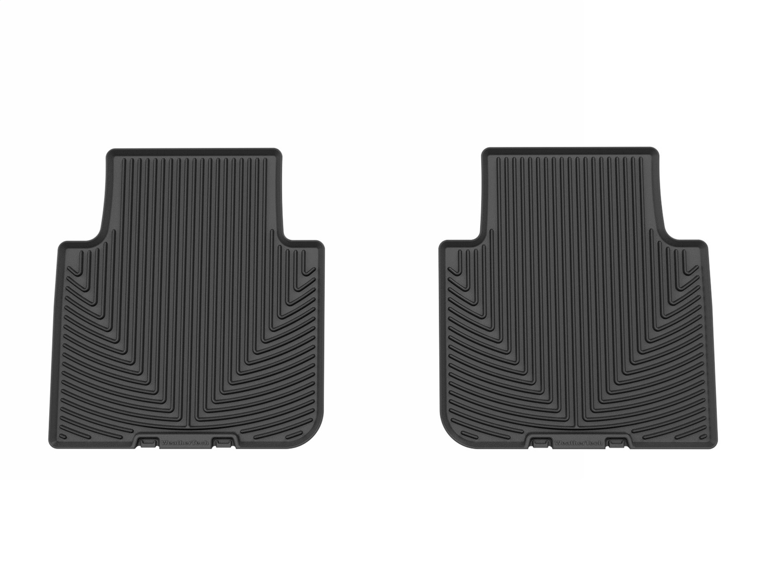 WeatherTech All Weather Floor Mats; Black; Rear W654 thumbnail 0