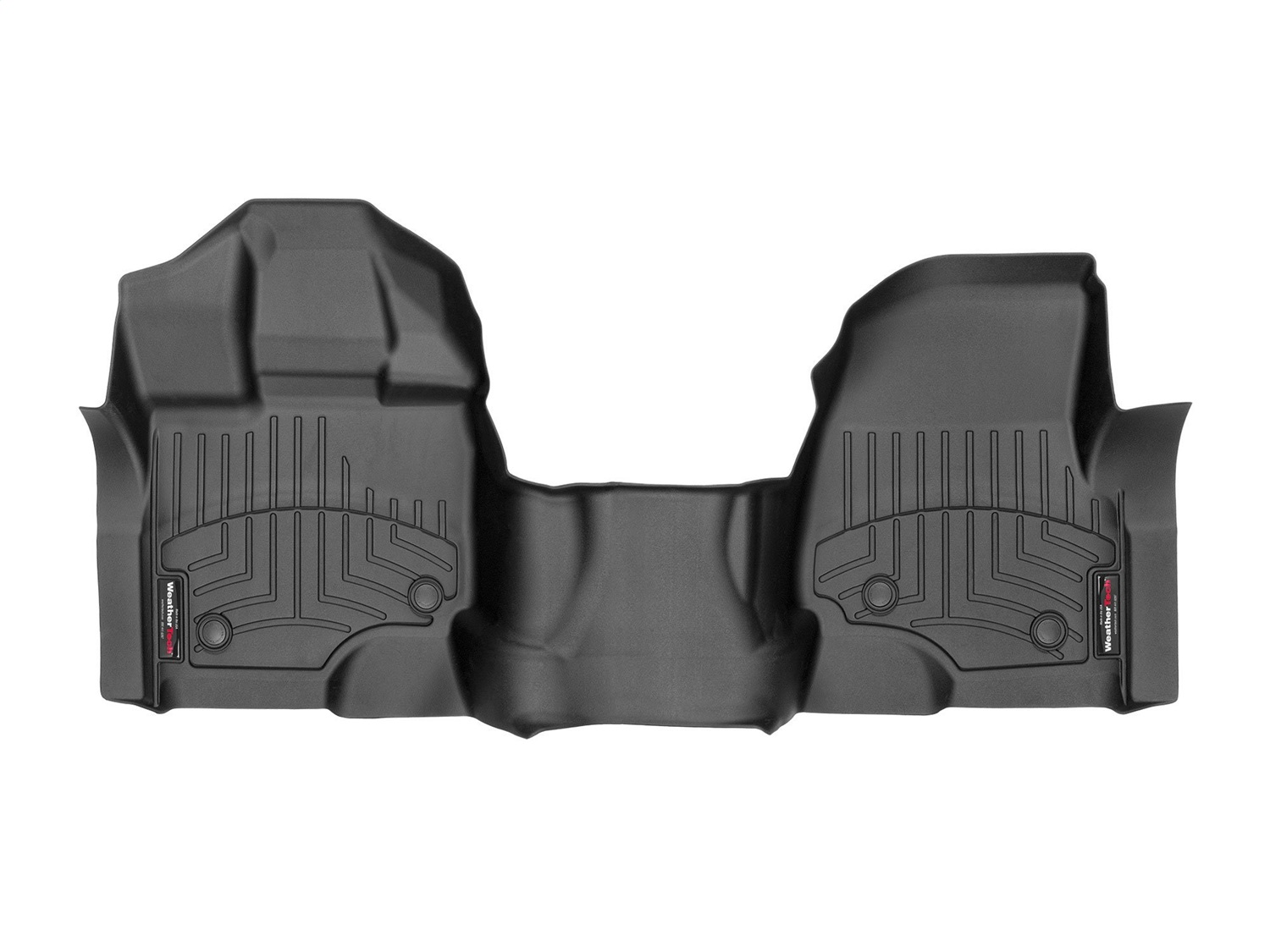 WeatherTech FloorLinerTM DigitalFit; Black; Front; Over The Hump 447931V thumbnail 2