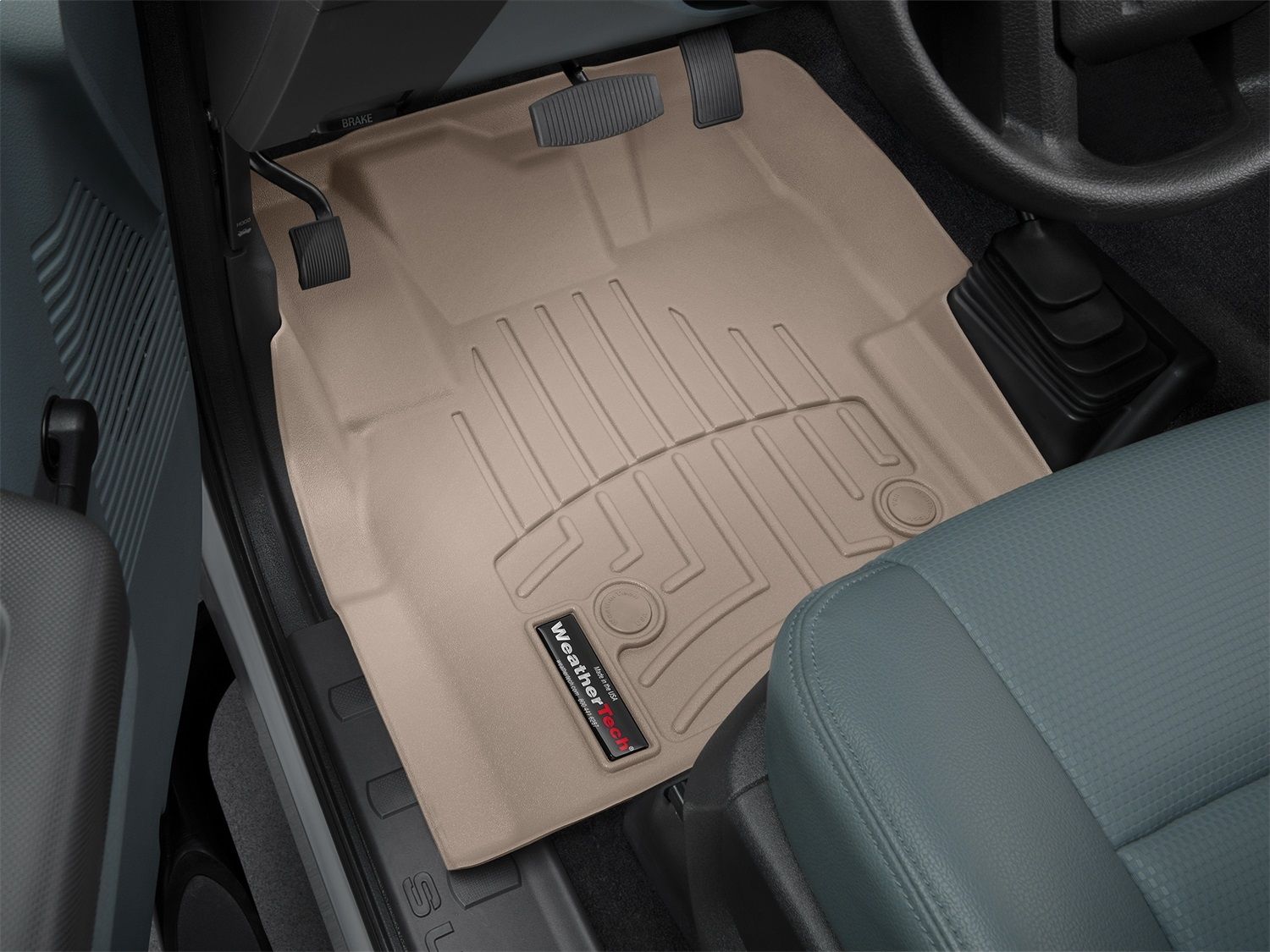 WeatherTech FloorLinerTM DigitalFit; Tan; Front 455831 thumbnail 1