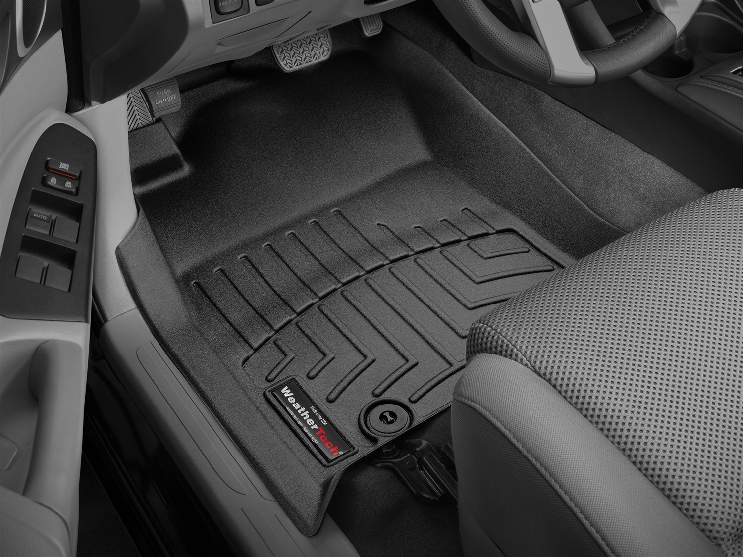 WeatherTech FloorLinerTM DigitalFit; Black; Front 446551 thumbnail 1