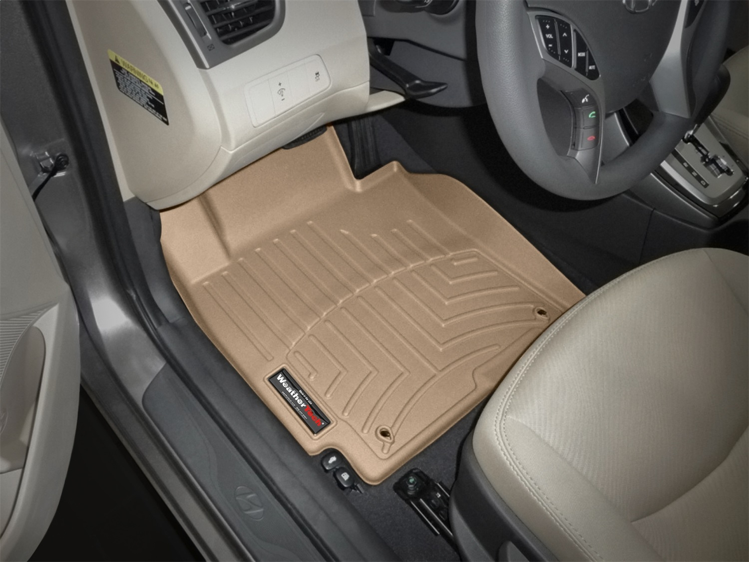 WeatherTech FloorLinerTM DigitalFit; Tan; Front 453251 thumbnail 0