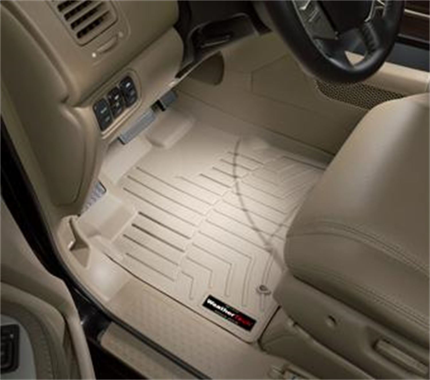 WeatherTech FloorLinerTM DigitalFit; Tan; Front 450591 thumbnail 0