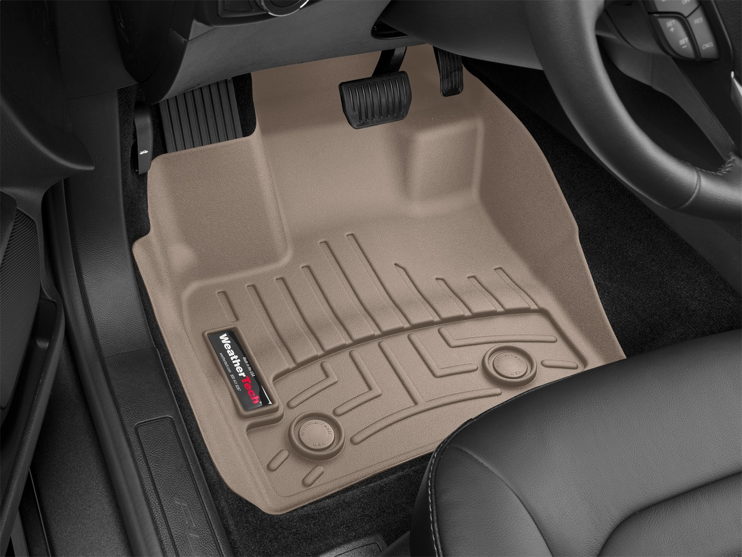 WeatherTech FloorLinerTM DigitalFit; Tan; Front 459611 thumbnail 1