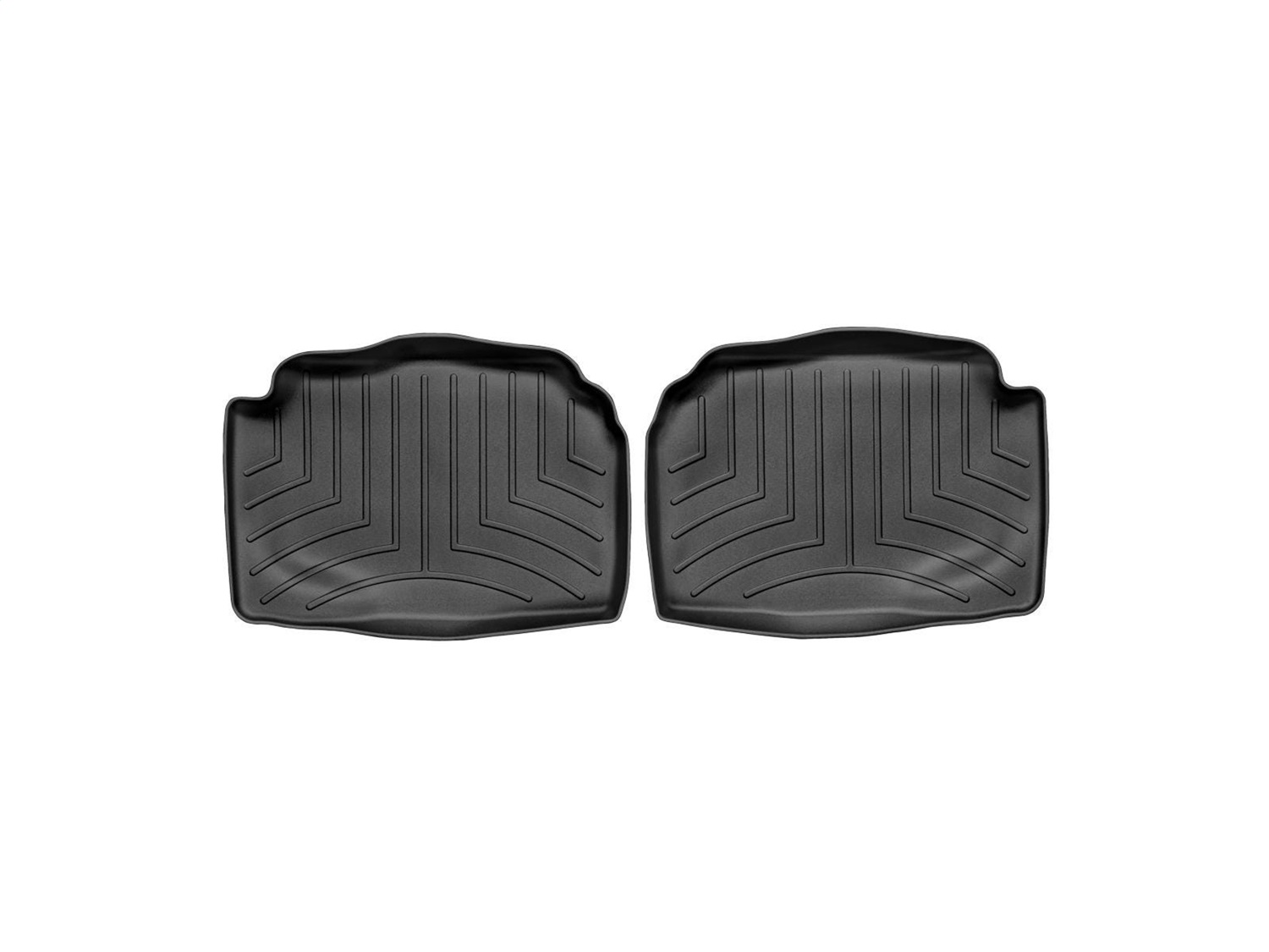 WeatherTech FloorLinerTM DigitalFit; Black; Rear; 2 Pieces 440972 thumbnail 0