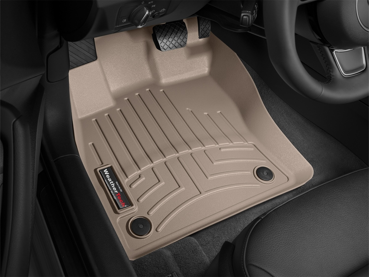 WeatherTech FloorLinerTM DigitalFit; Tan; Front 454961 thumbnail 0