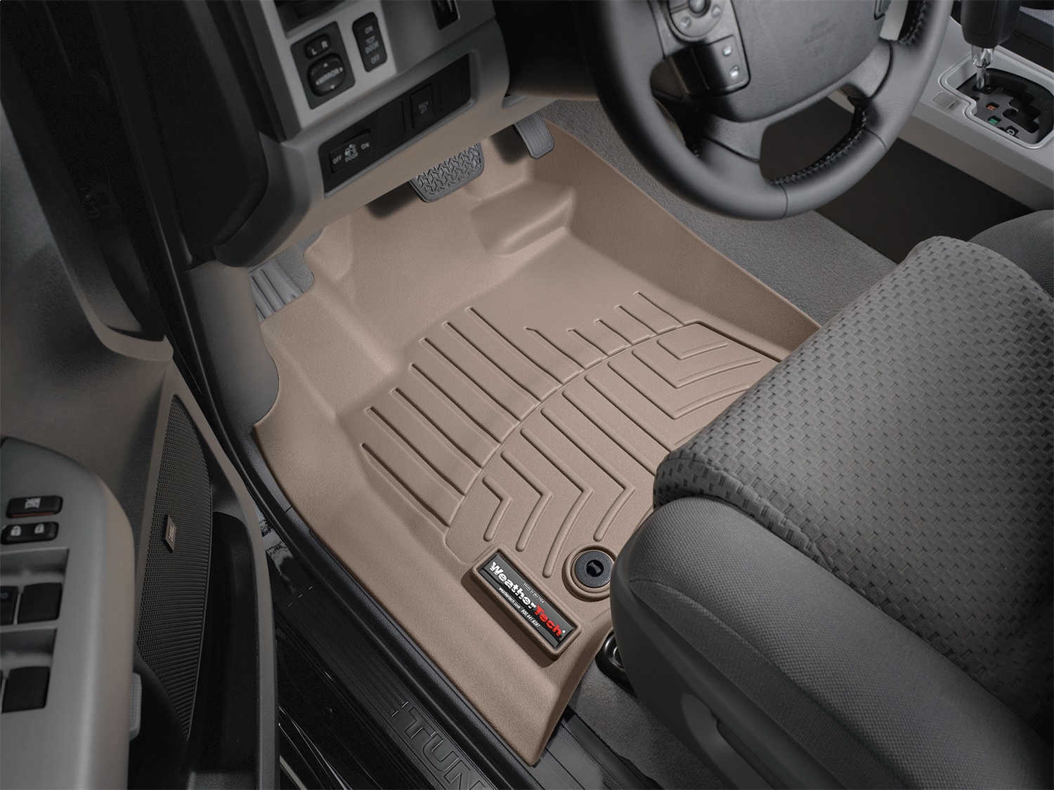 WeatherTech FloorLinerTM DigitalFit; Tan; Front 454081 thumbnail 1