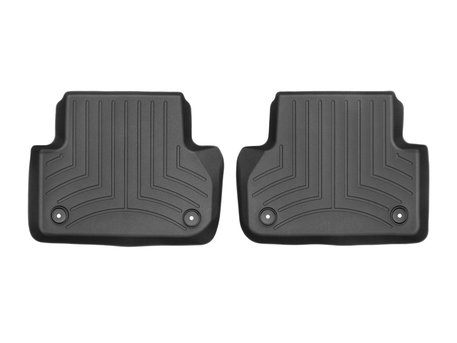 WeatherTech FloorLinerTM DigitalFit; Black; Rear; 2 Pieces 449072 thumbnail 0