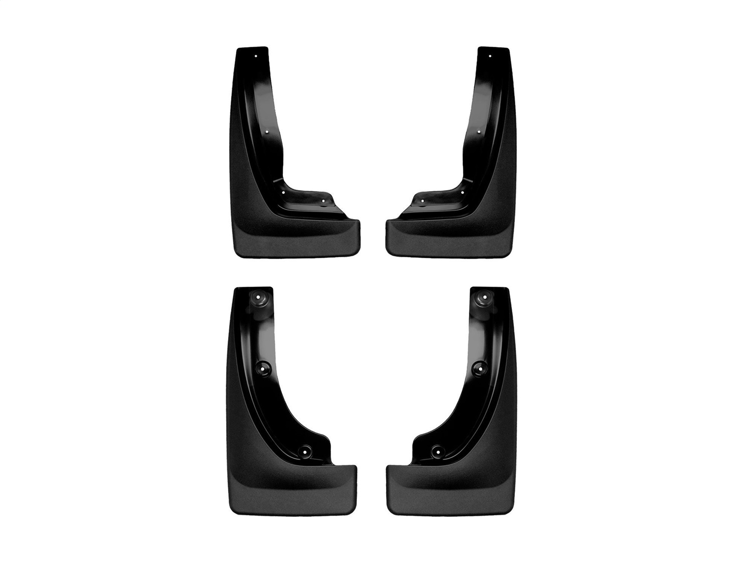 WeatherTech MudFlap No-Drill DigitalFit MudFlap Kit; Black 110141-120141 thumbnail 0