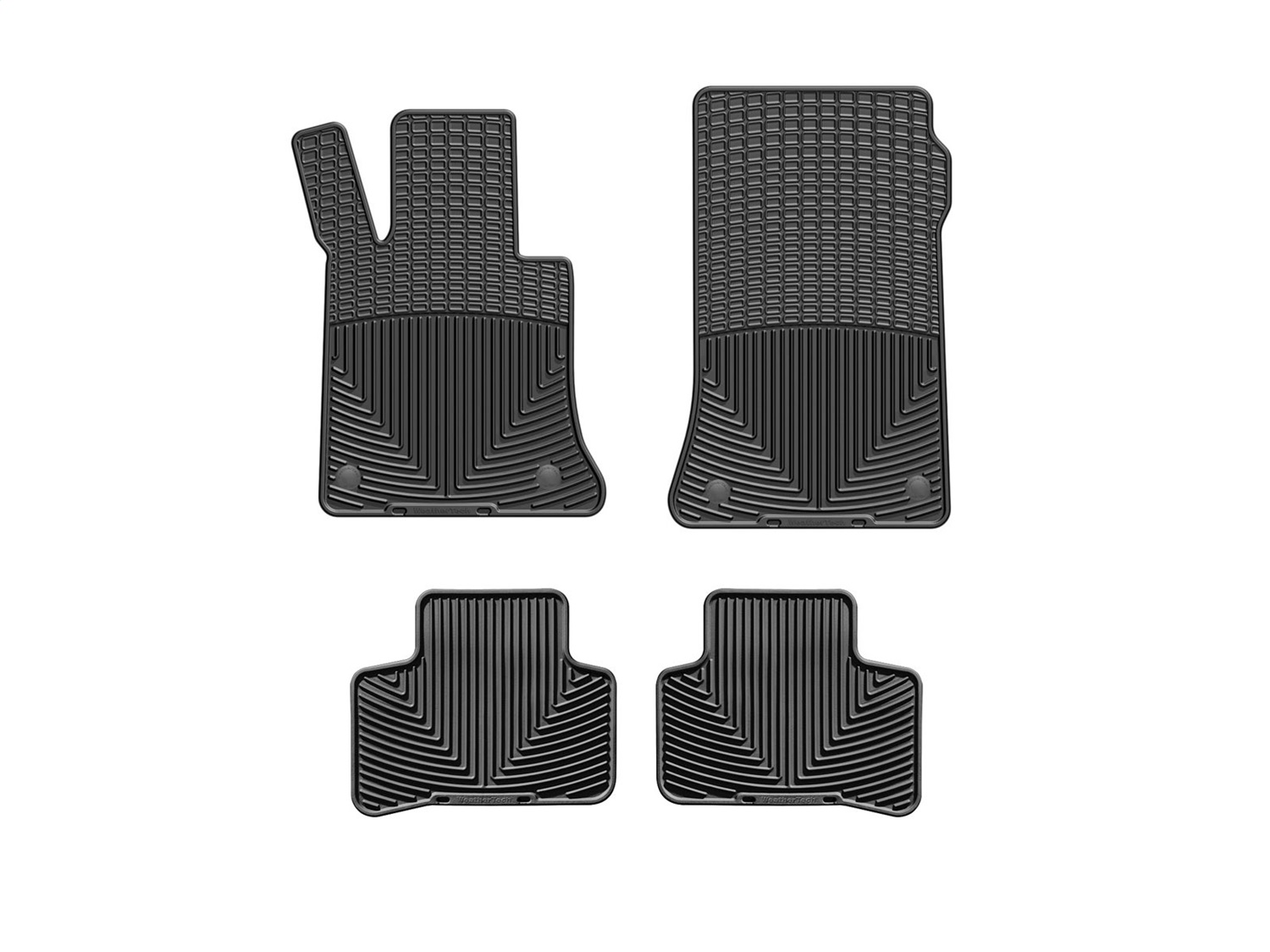 WeatherTech All Weather Floor Mats; Black; Front and Rear MB X204 4R B thumbnail 0