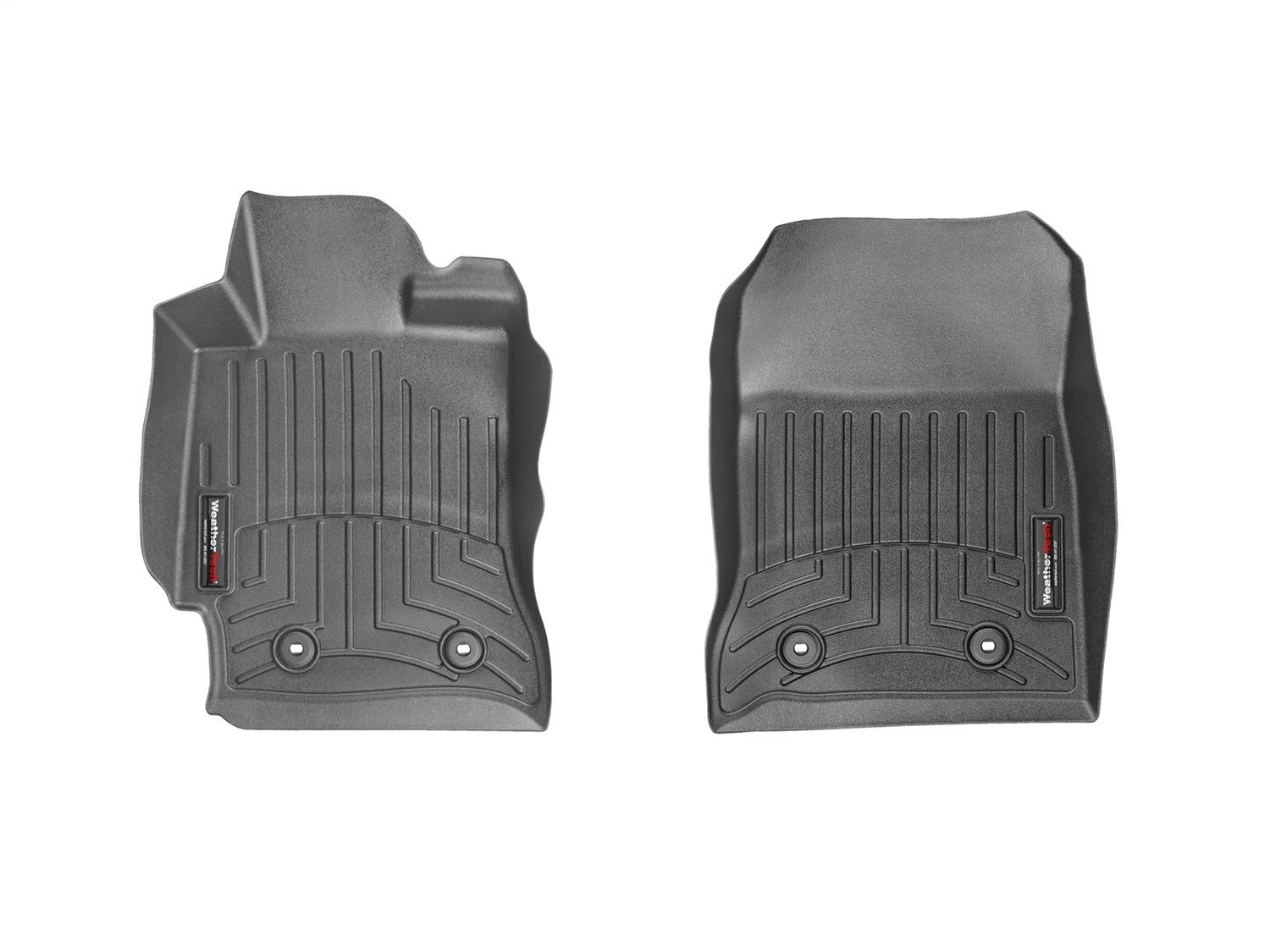 WeatherTech FloorLinerTM DigitalFit; Black; Front 444821 thumbnail 0