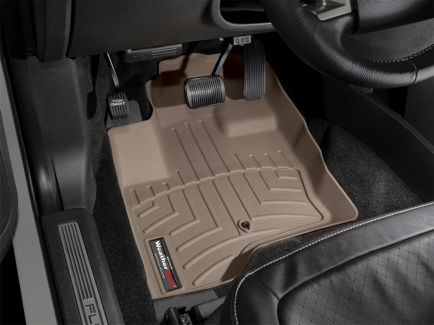 WeatherTech FloorLinerTM DigitalFit; Tan; Front 452081 thumbnail 0