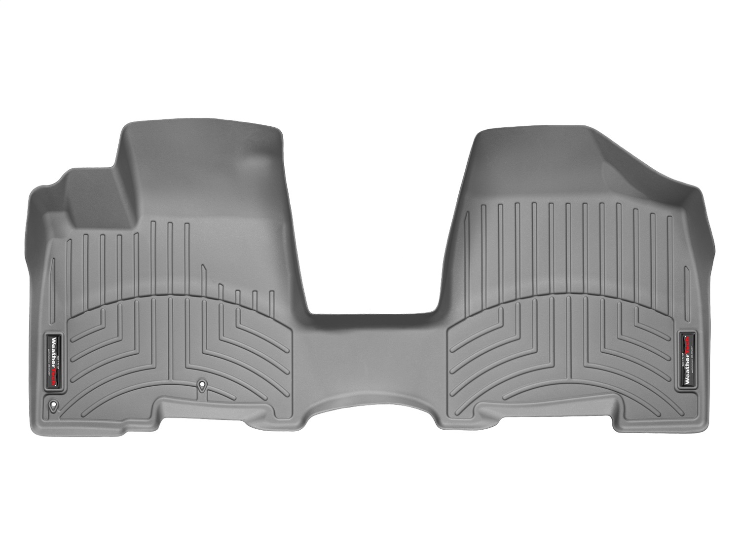 WeatherTech FloorLinerTM DigitalFit; Gray; Front; Over The Hump 463181 thumbnail 0