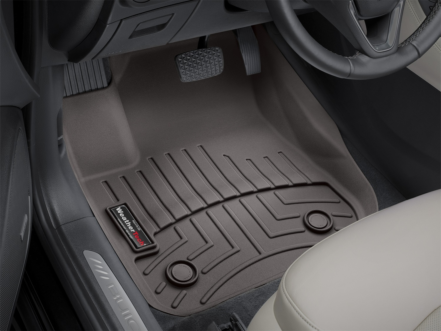 WeatherTech FloorLinerTM DigitalFit; Cocoa; Front 479641 thumbnail 1