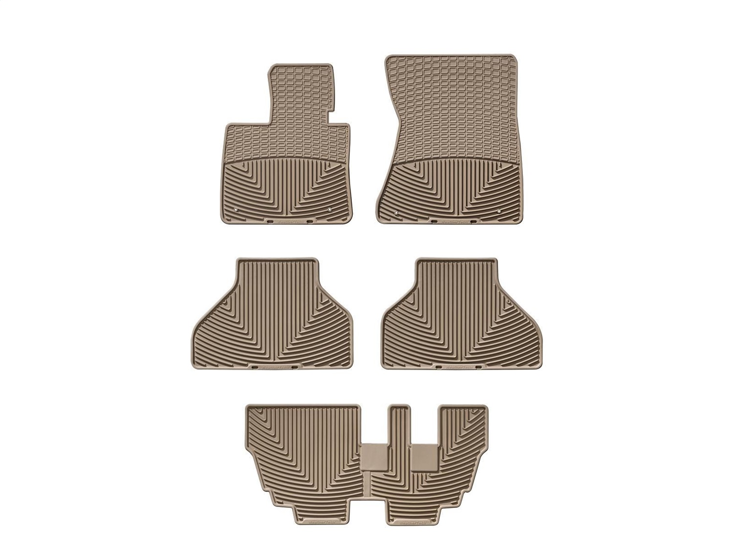 WeatherTech All Weather Floor Mats; Tan; Front Rear and Third Row W74TNW144TNW145 thumbnail 0