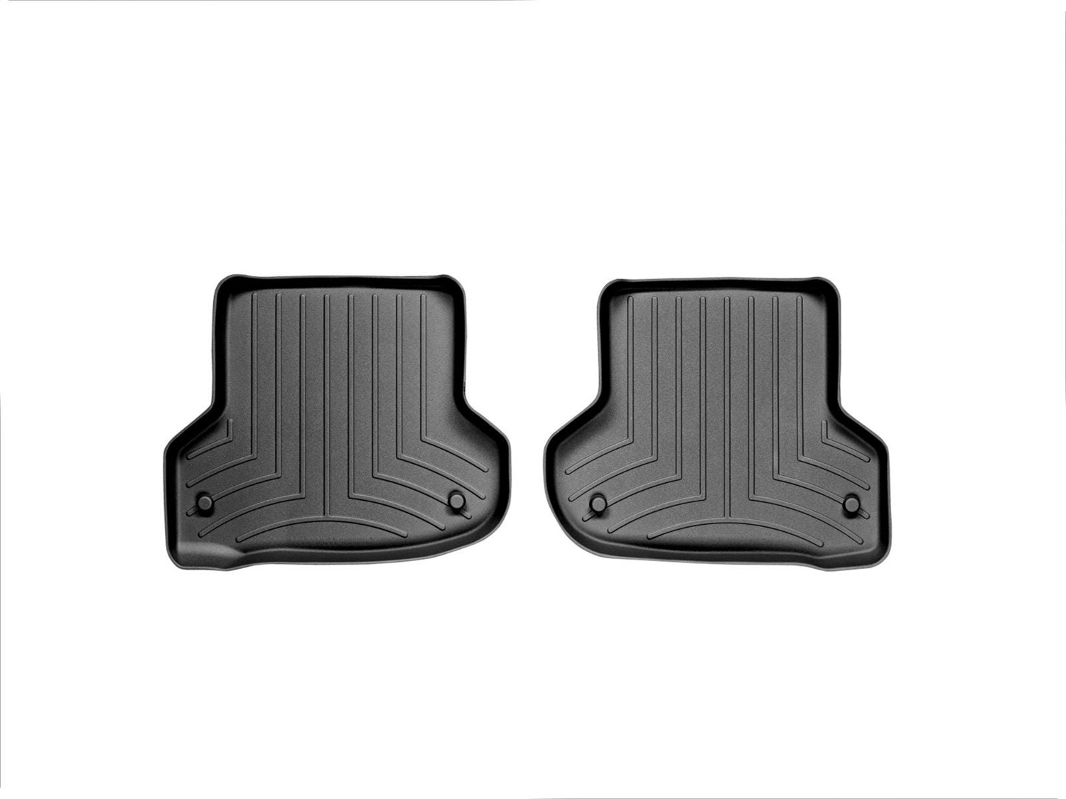WeatherTech FloorLinerTM DigitalFit; Black; Rear; 2 Pieces 442182 thumbnail 1
