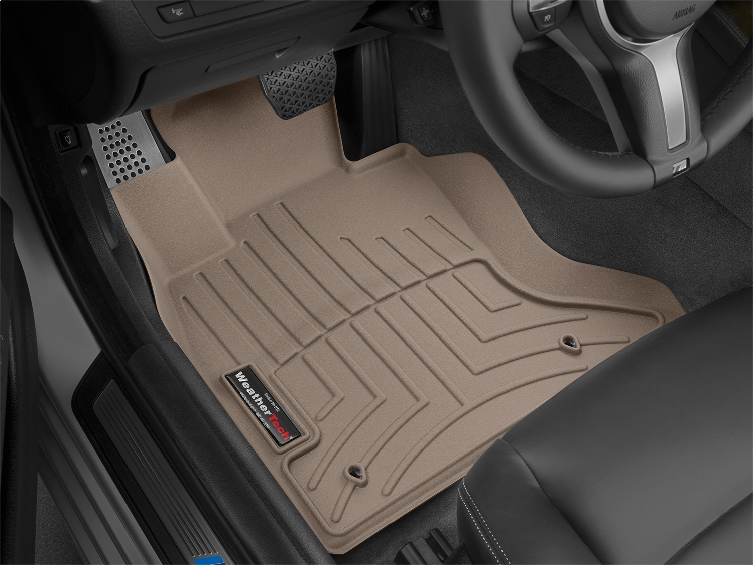 WeatherTech FloorLinerTM DigitalFit; Tan; Front 453301 thumbnail 1