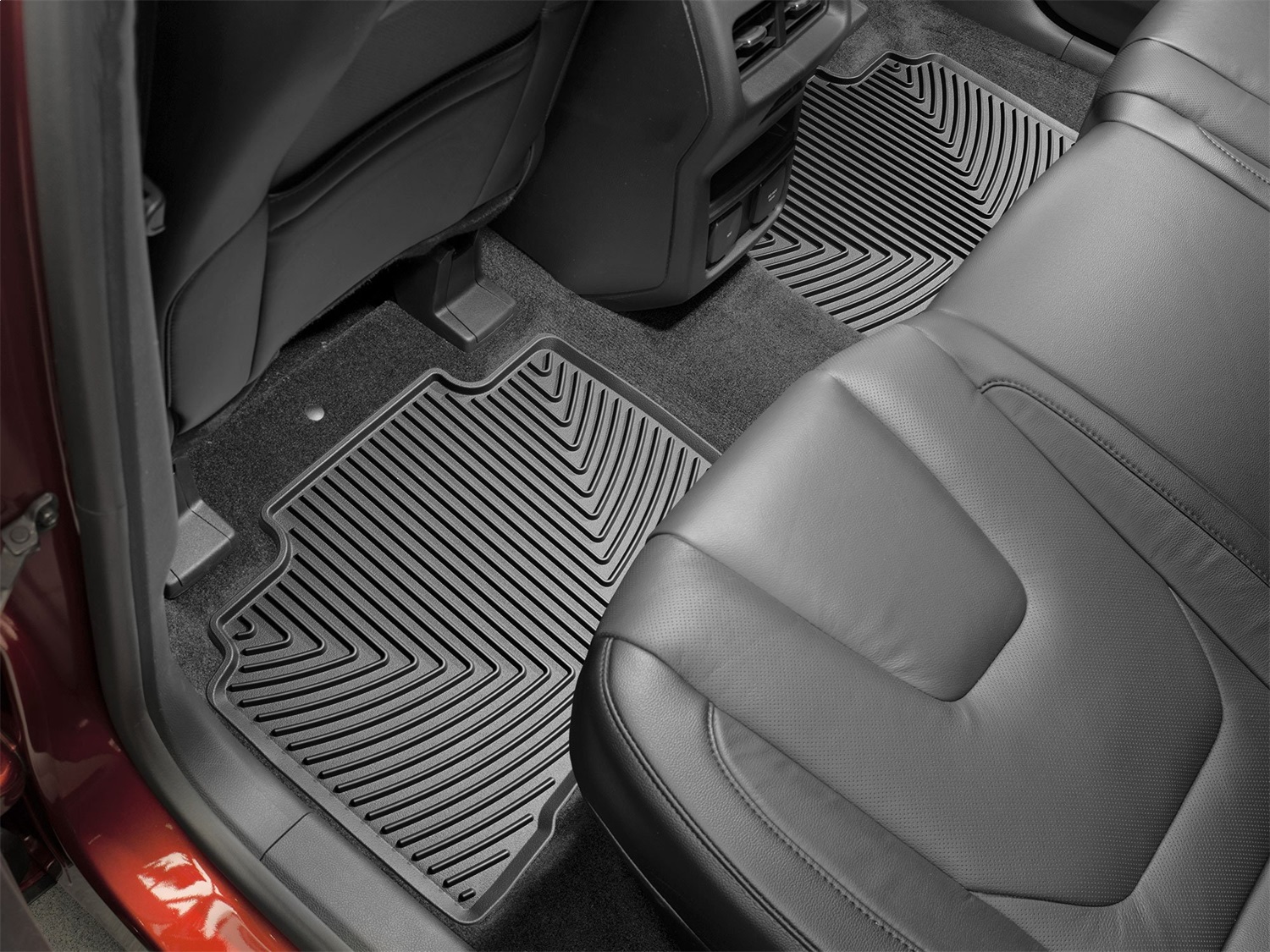 WeatherTech All Weather Floor Mats; Black; Rear W396 thumbnail 1