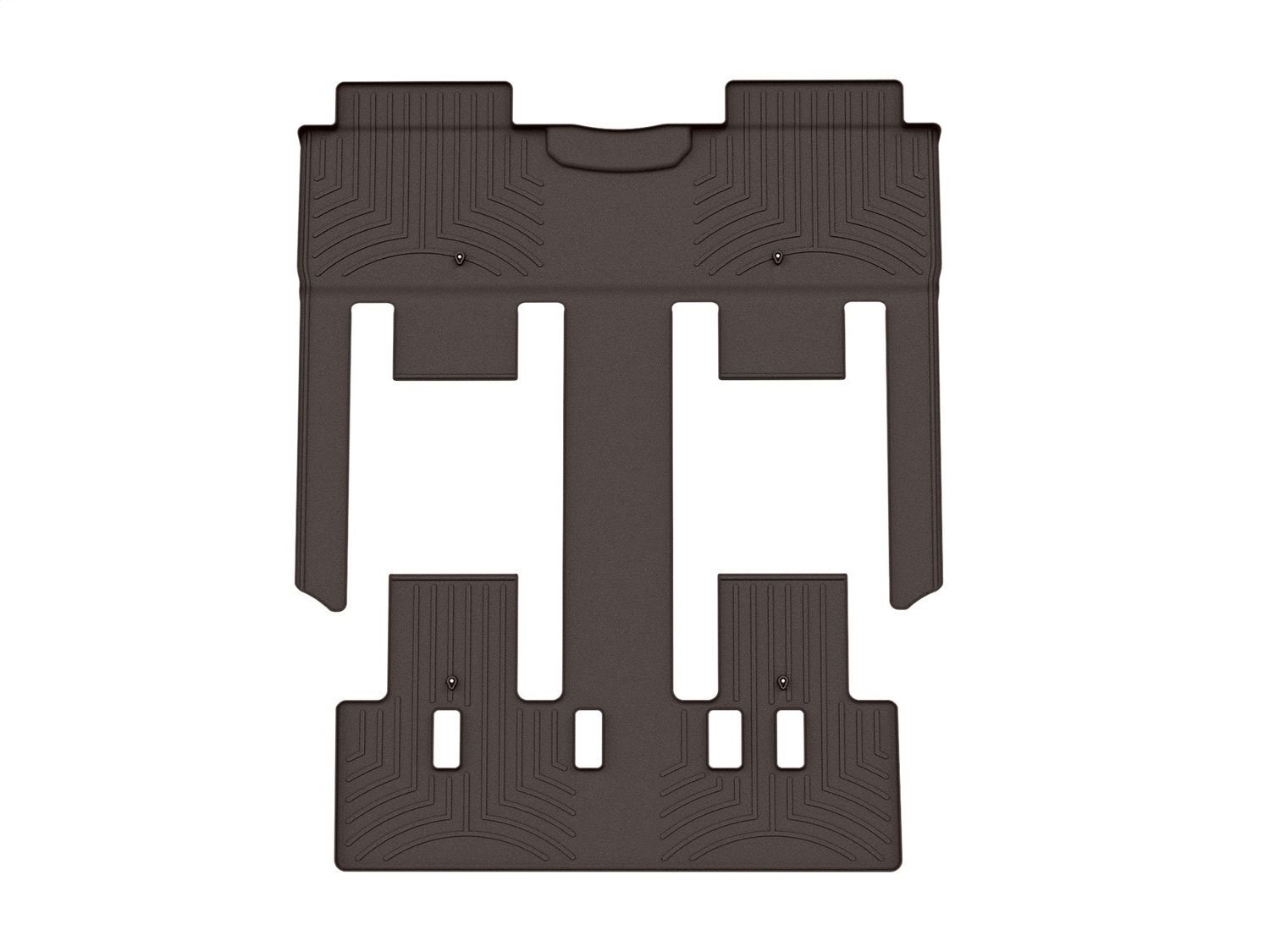 WeatherTech FloorLinerTM DigitalFit; Cocoa; Rear and Third Row 4716724 thumbnail 0