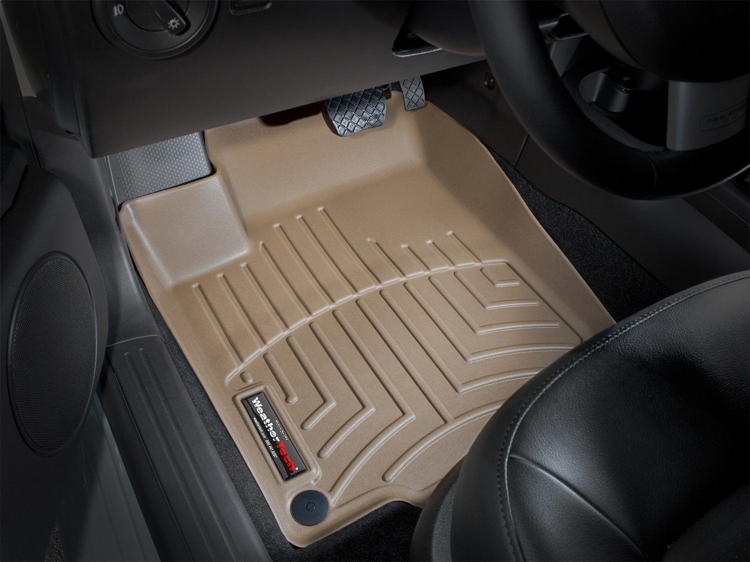 WeatherTech FloorLinerTM DigitalFit; Tan; Front 452631 thumbnail 0