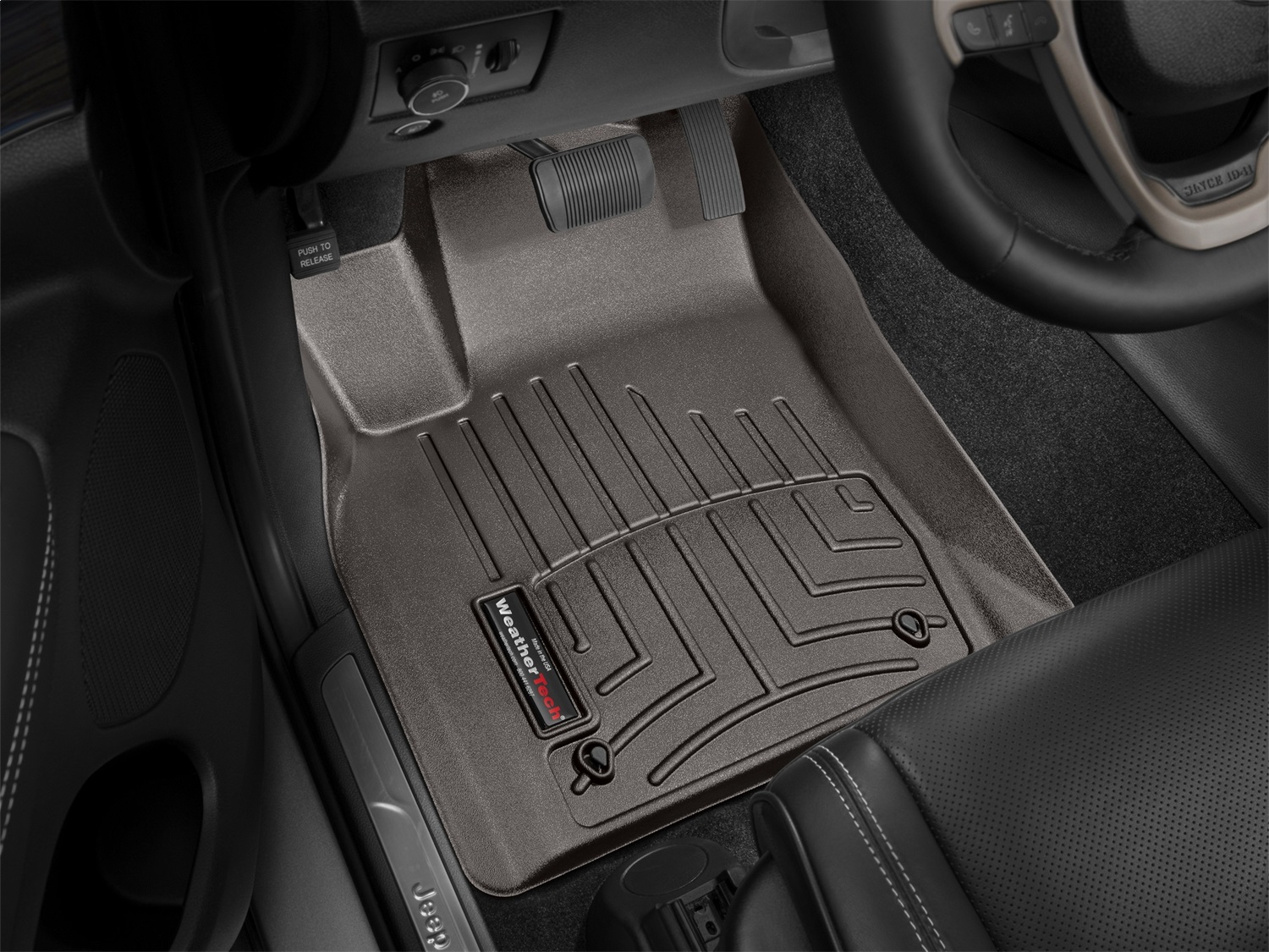 WeatherTech FloorLinerTM DigitalFit; Cocoa; Front 474851 thumbnail 1