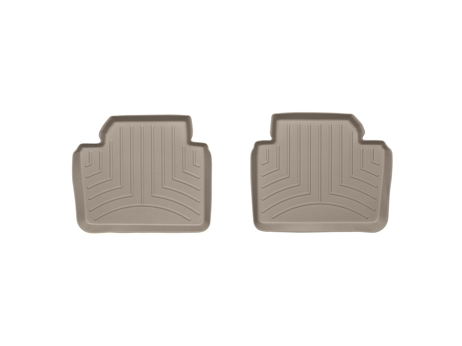 WeatherTech FloorLinerTM DigitalFit; Tan; Rear; 2 Piece 454102 thumbnail 1