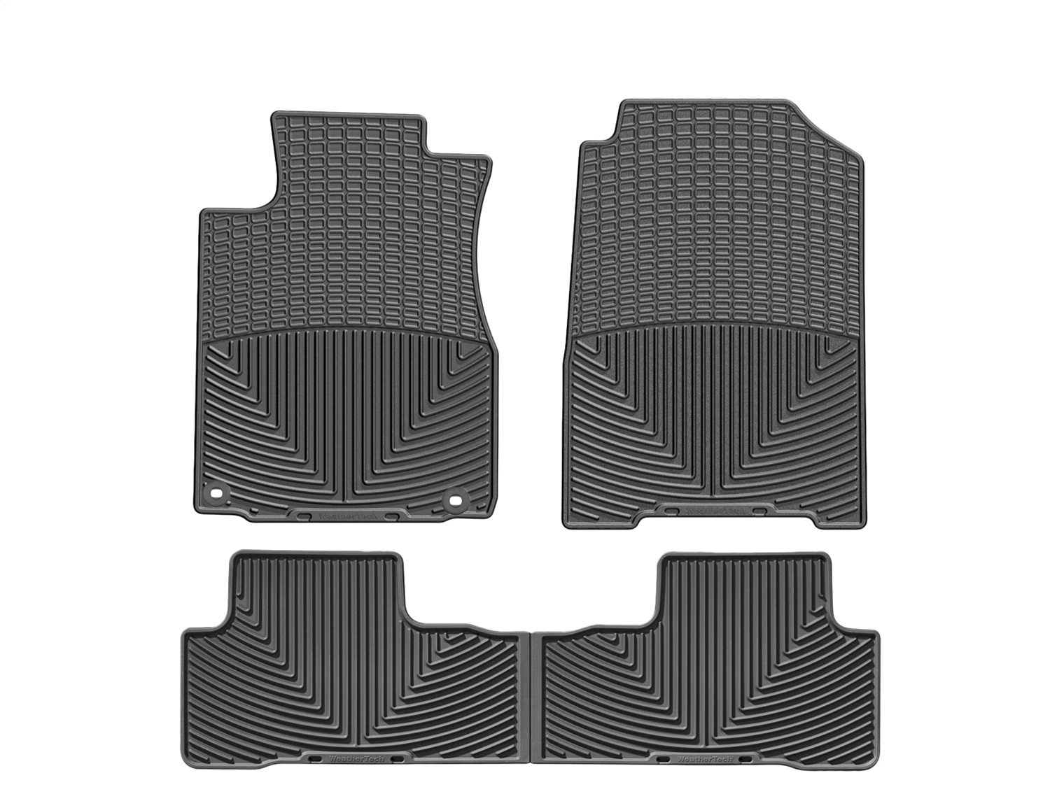 WeatherTech All Weather Floor Mats; Black; Front and Rear WTHB270162 thumbnail 0