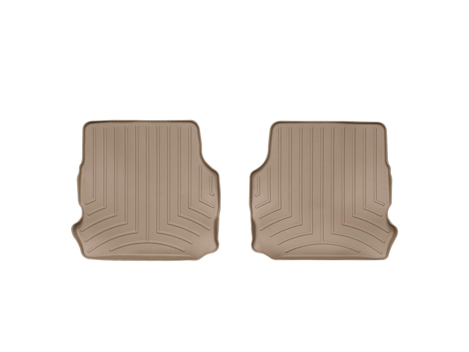 WeatherTech FloorLinerTM DigitalFit; Tan; Rear; 2 Piece 452632 thumbnail 0