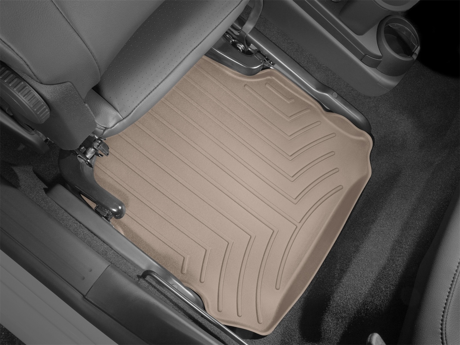 WeatherTech FloorLinerTM DigitalFit; Tan; Rear; 2 Piece 452632 thumbnail 1