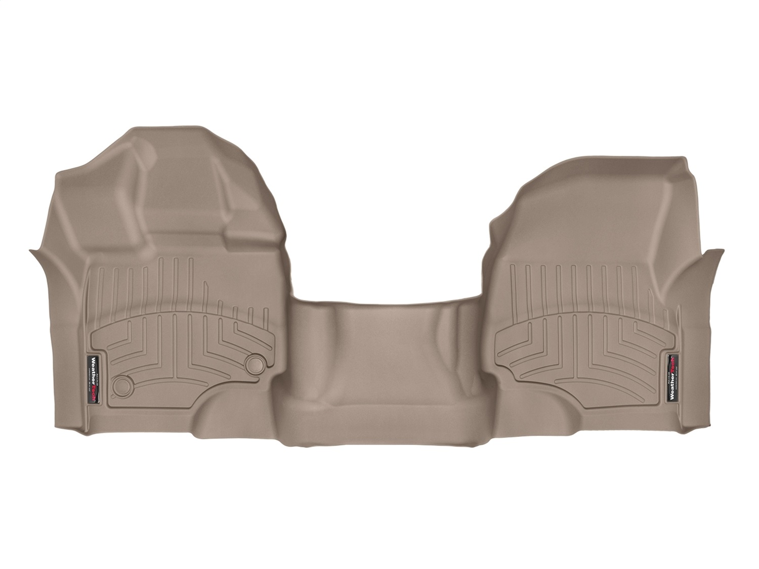 WeatherTech FloorLinerTM DigitalFit; Tan; Front; Over The Hump 457931 thumbnail 0