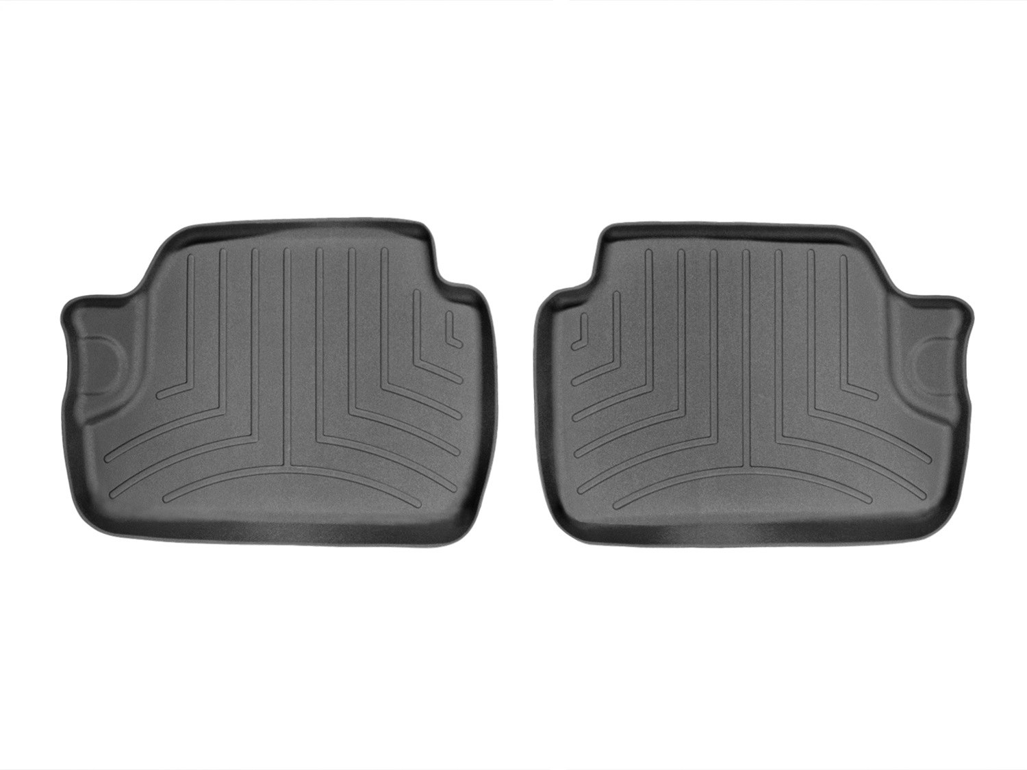 WeatherTech FloorLinerTM DigitalFit; Black; Rear; 2 Pieces 444103 thumbnail 0