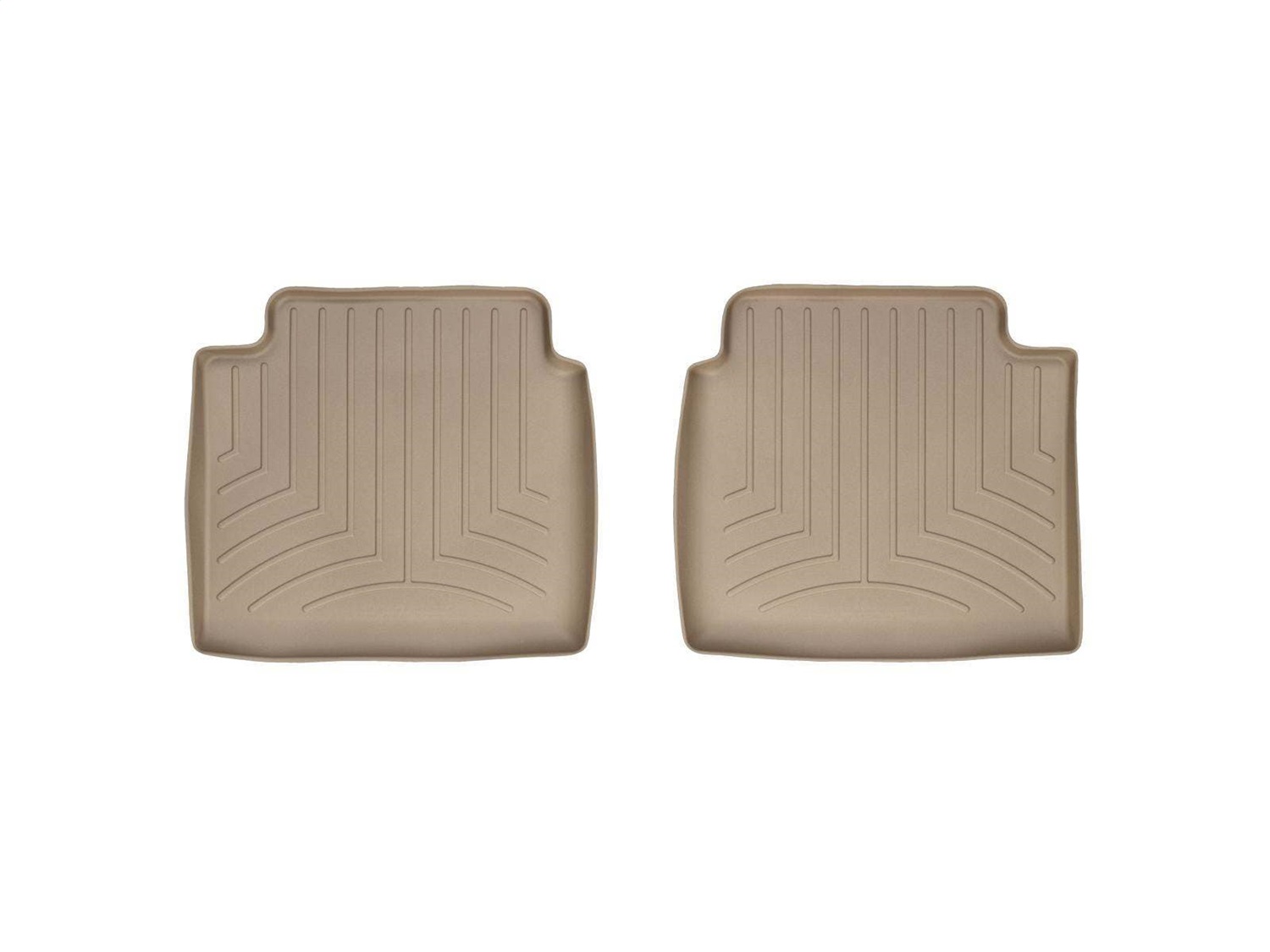 WeatherTech FloorLinerTM DigitalFit; Tan; Rear; 2 Piece 451442 thumbnail 0