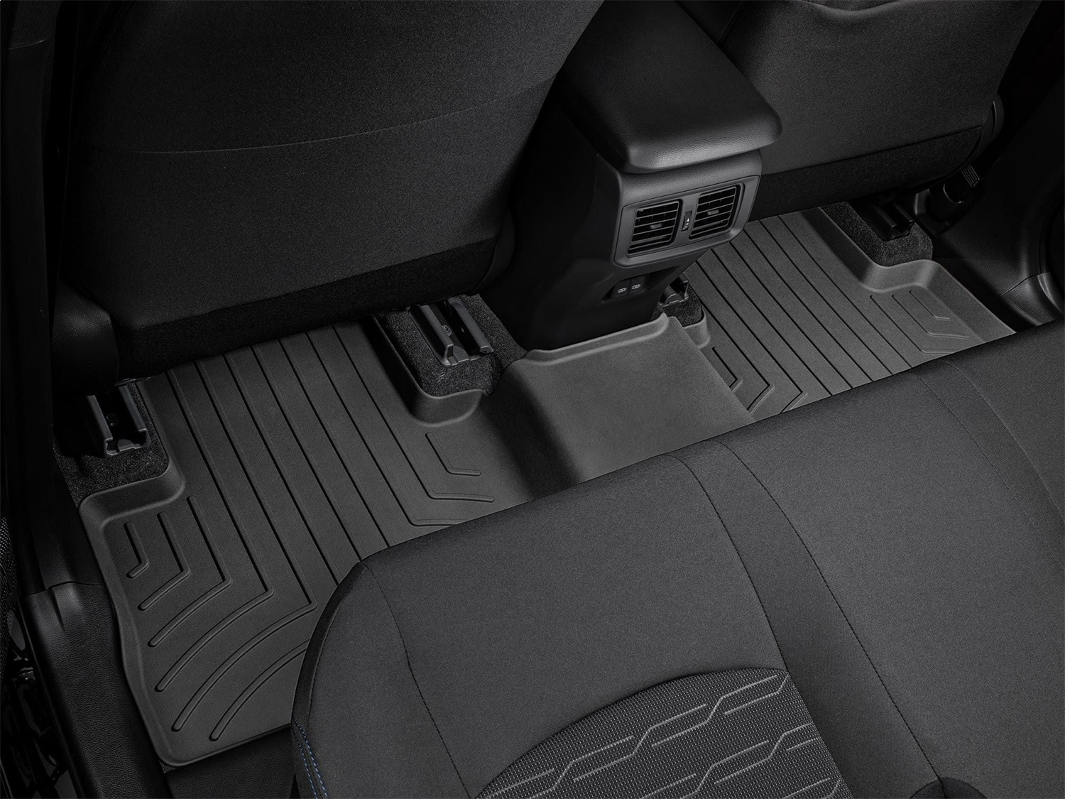WeatherTech FloorLinerTM DigitalFit; Black; Rear 4415163 thumbnail 1