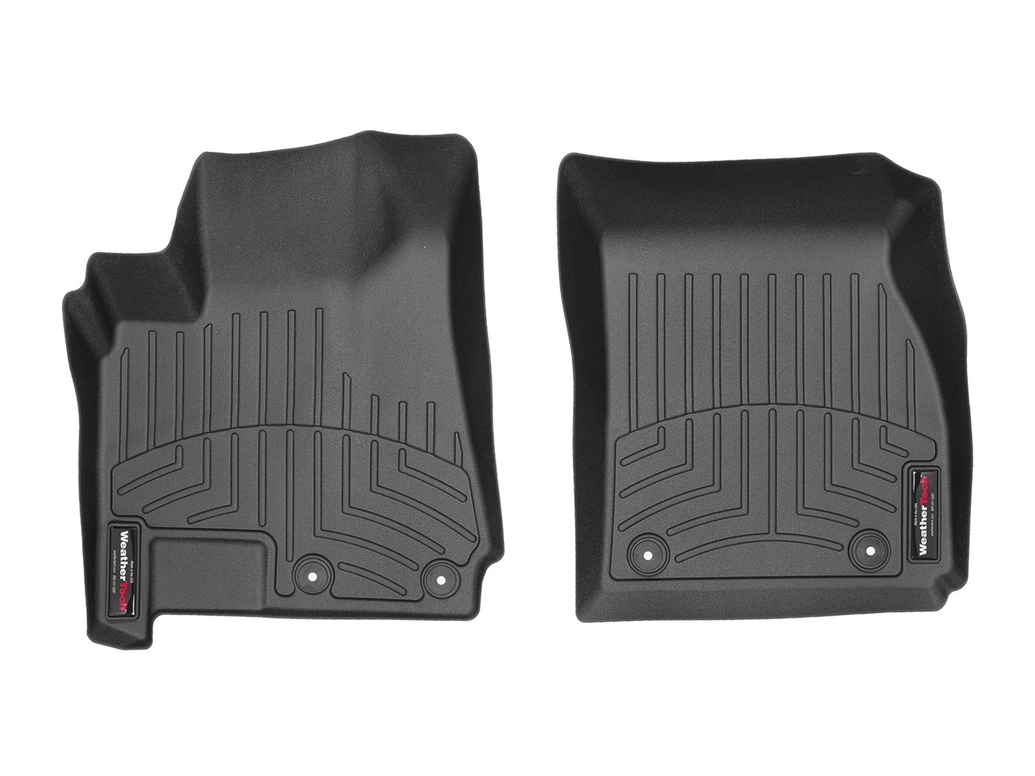 WeatherTech FloorLinerTM DigitalFit; Black; Front 4410021 thumbnail 0