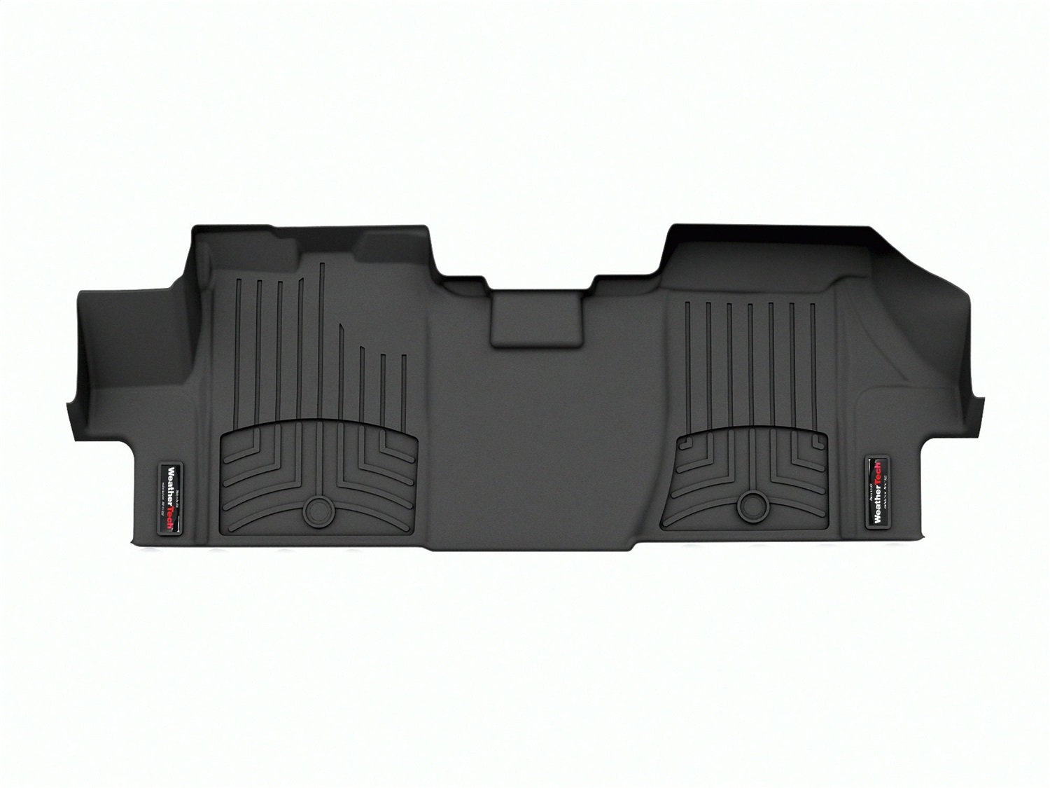 WeatherTech FloorLinerTM DigitalFit; Black; Front; Over The Hump 4416751 thumbnail 1