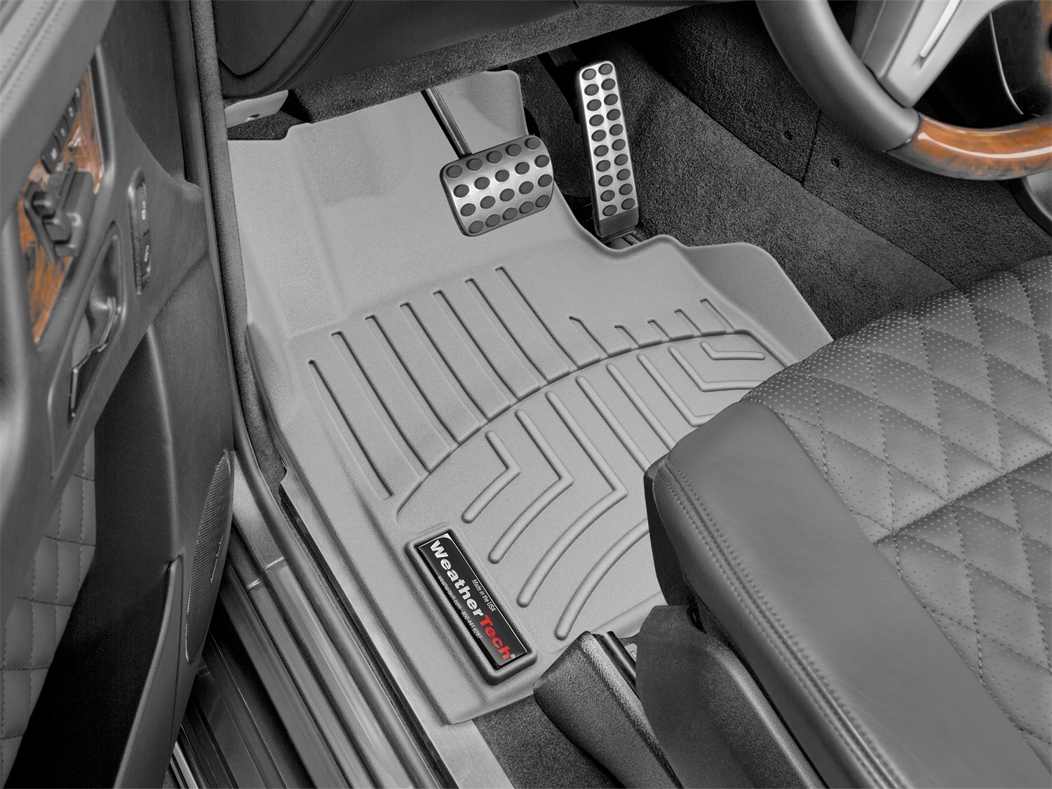 WeatherTech FloorLinerTM DigitalFit; Gray; Front 464941 thumbnail 0