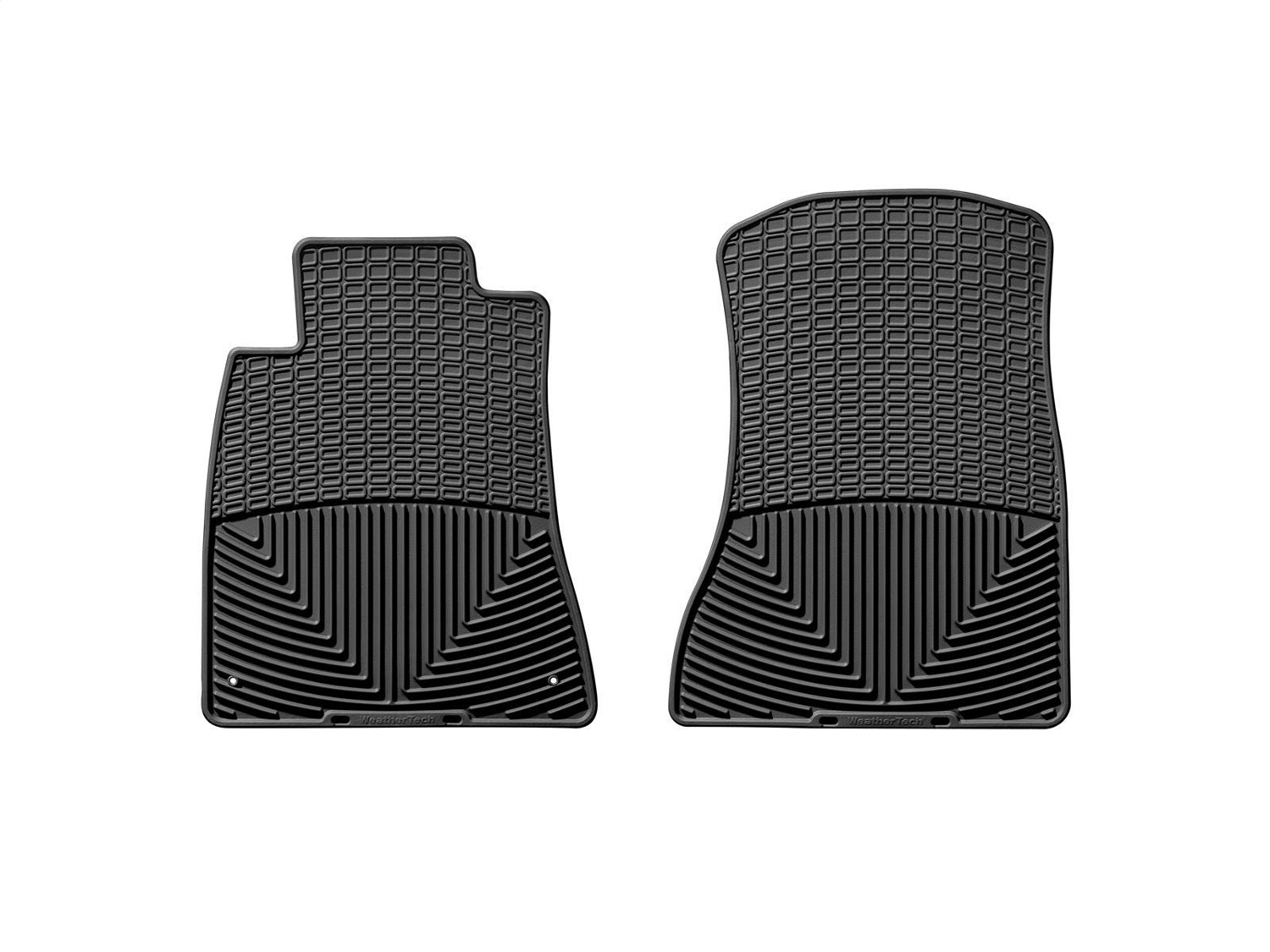 WeatherTech All Weather Floor Mats; Black; Front W77 thumbnail 1