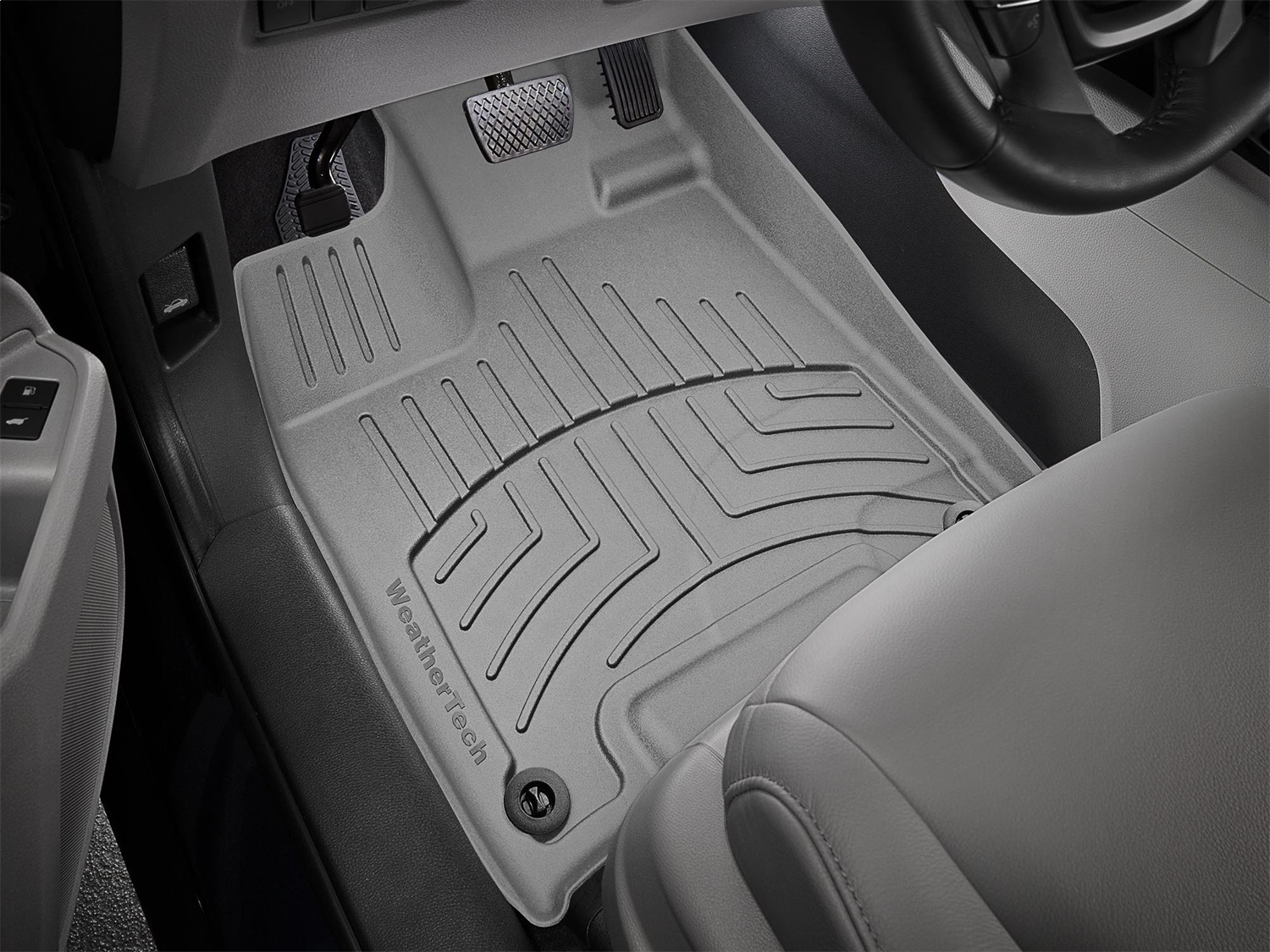 WeatherTech FloorLinerTM HP; Gray; Front 468391IM thumbnail 1