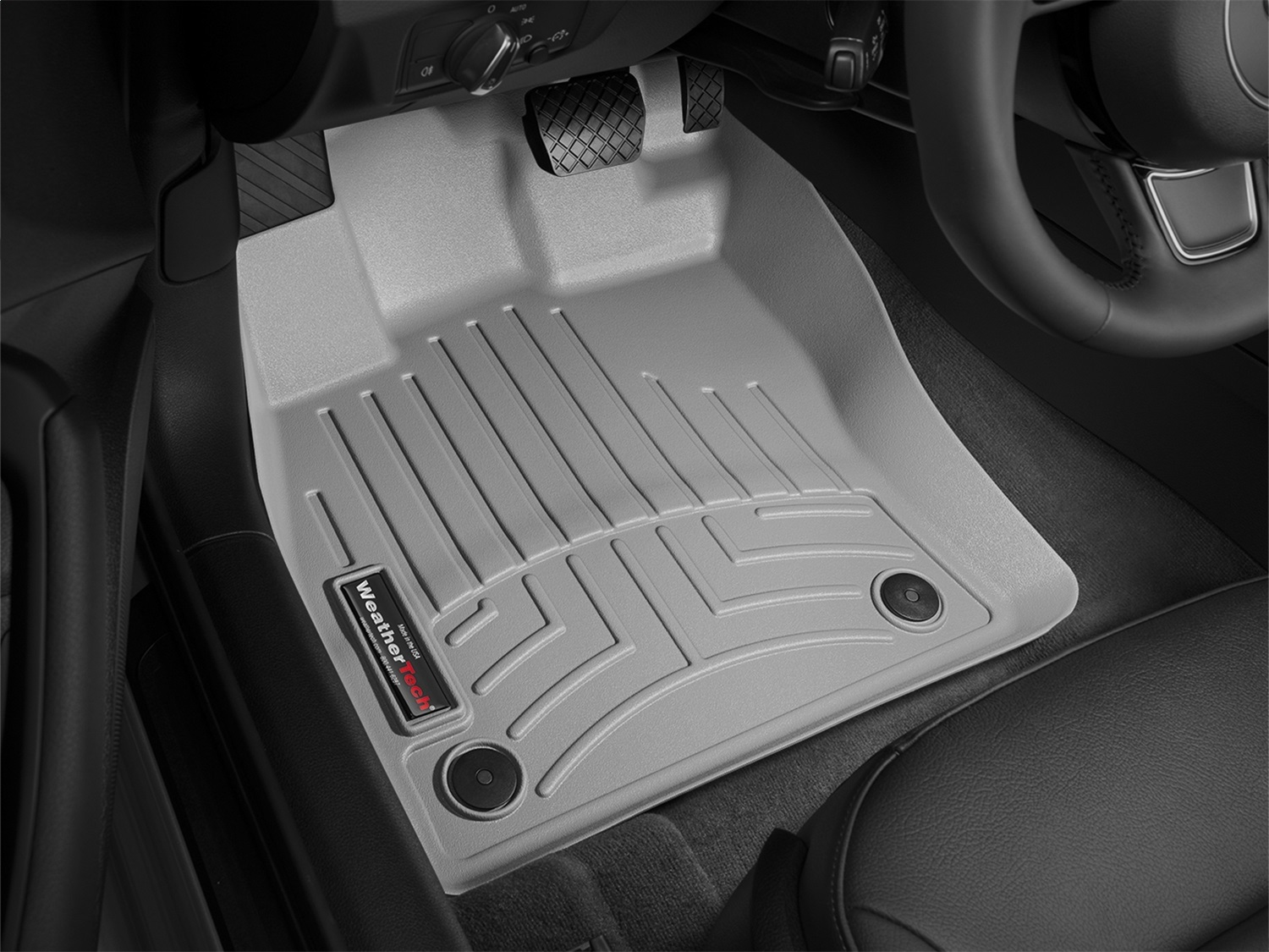 WeatherTech FloorLinerTM DigitalFit; Gray; Front 464961 thumbnail 1