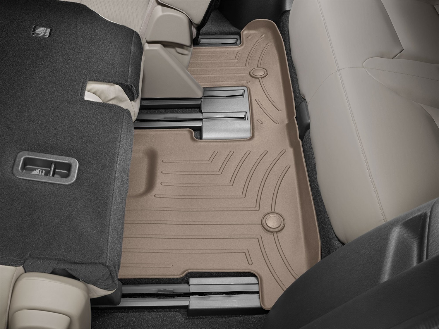 WeatherTech FloorLinerTM DigitalFit; Tan; Third Row 459723 thumbnail 0