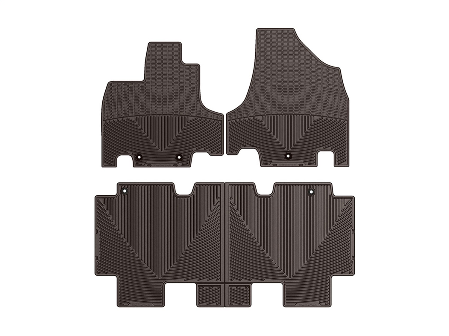 WeatherTech All Weather Floor Mats; Cocoa; Front and Rear WTHC211212 thumbnail 0