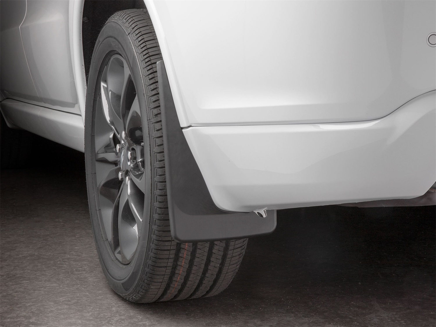 WeatherTech MudFlap No-Drill DigitalFit; Black 120124 thumbnail 0