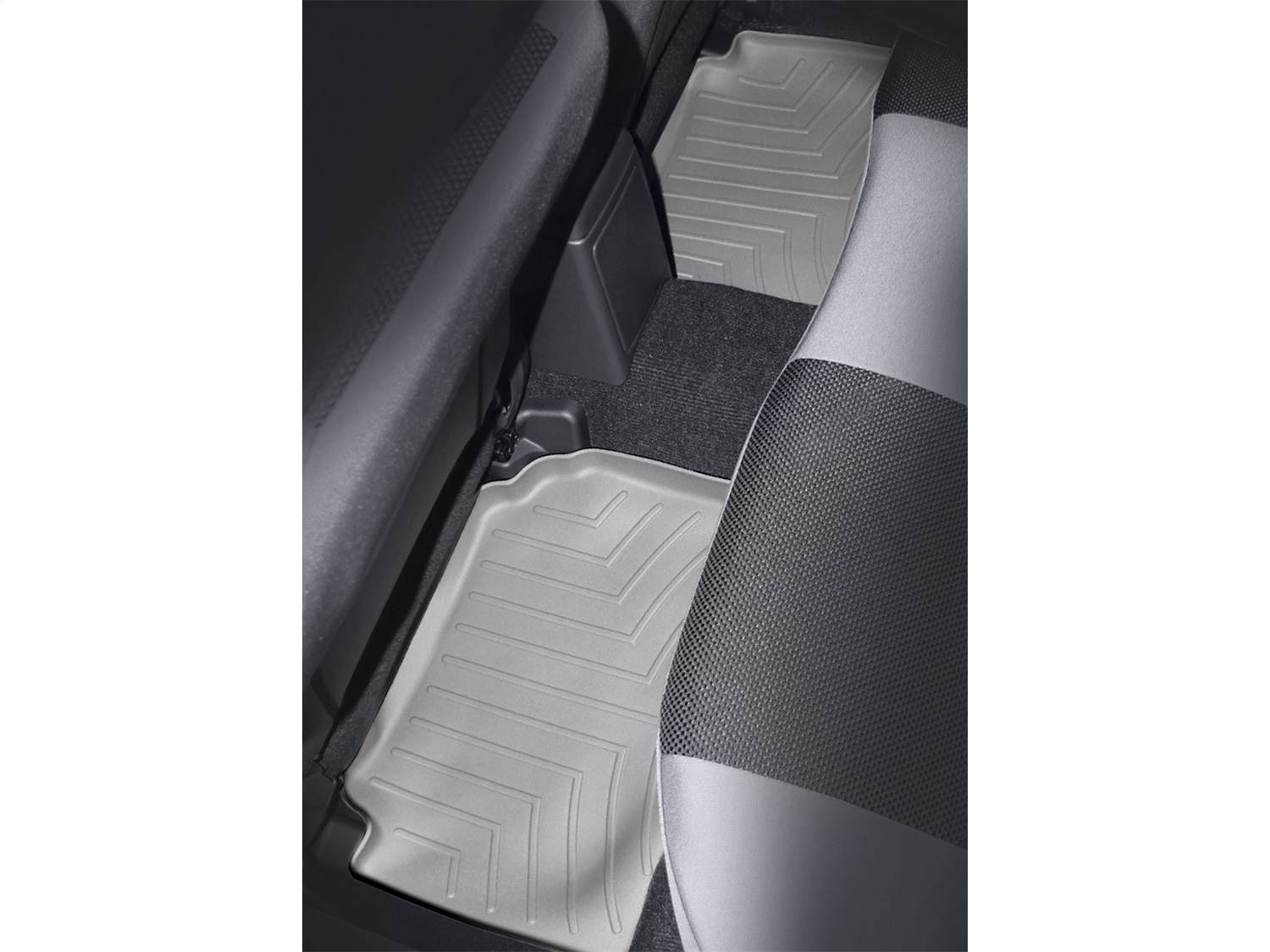 WeatherTech FloorLinerTM DigitalFit; Gray; Rear; 2 Piece 460972 thumbnail 0