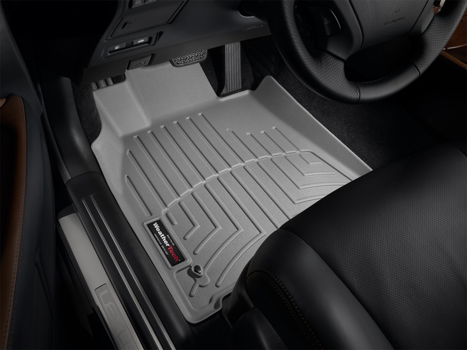 WeatherTech FloorLinerTM DigitalFit; Gray; Front 462071 thumbnail 1