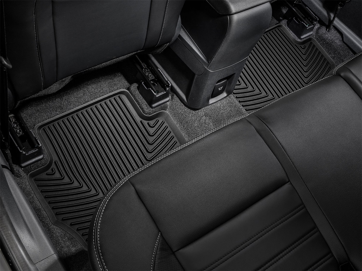 WeatherTech All Weather Floor Mats; Black; Rear W552 thumbnail 1