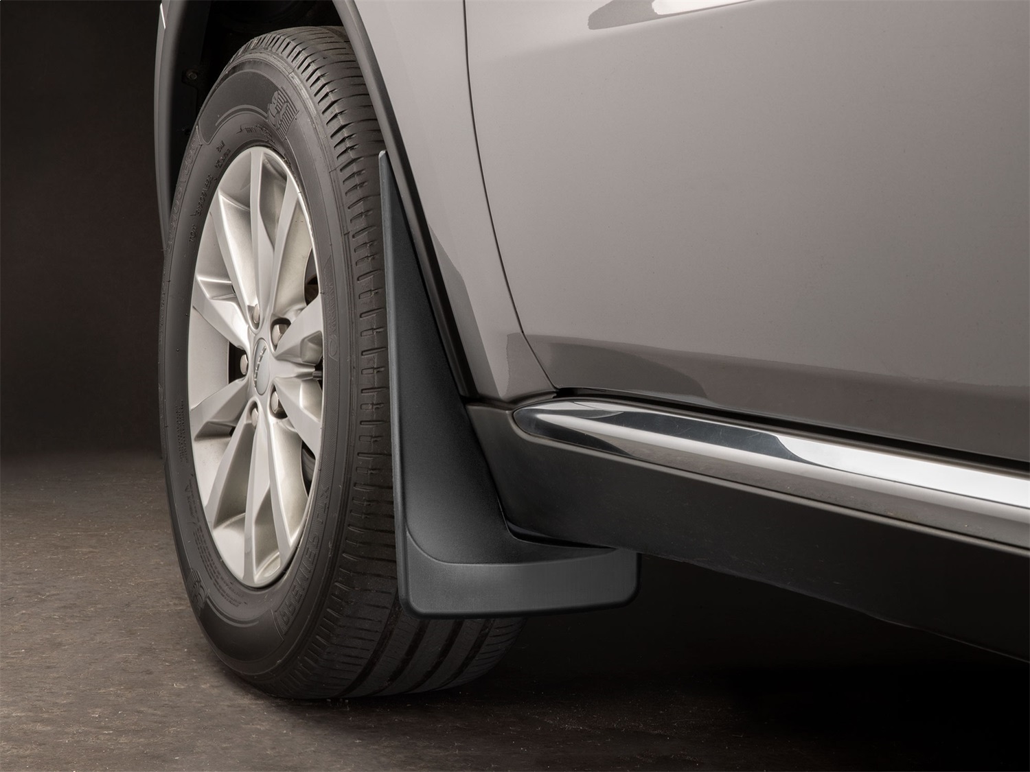 WeatherTech MudFlap No-Drill DigitalFit; Black 110124 thumbnail 1
