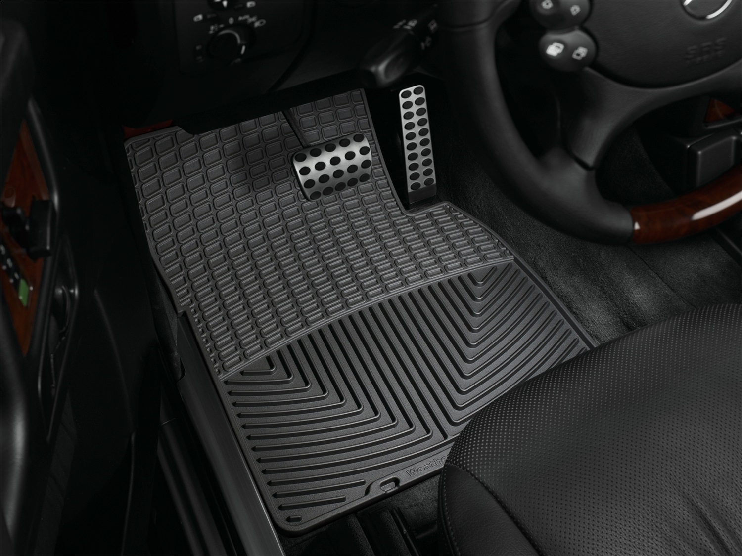 WeatherTech All Weather Floor Mats; Black; Front W124 thumbnail 1