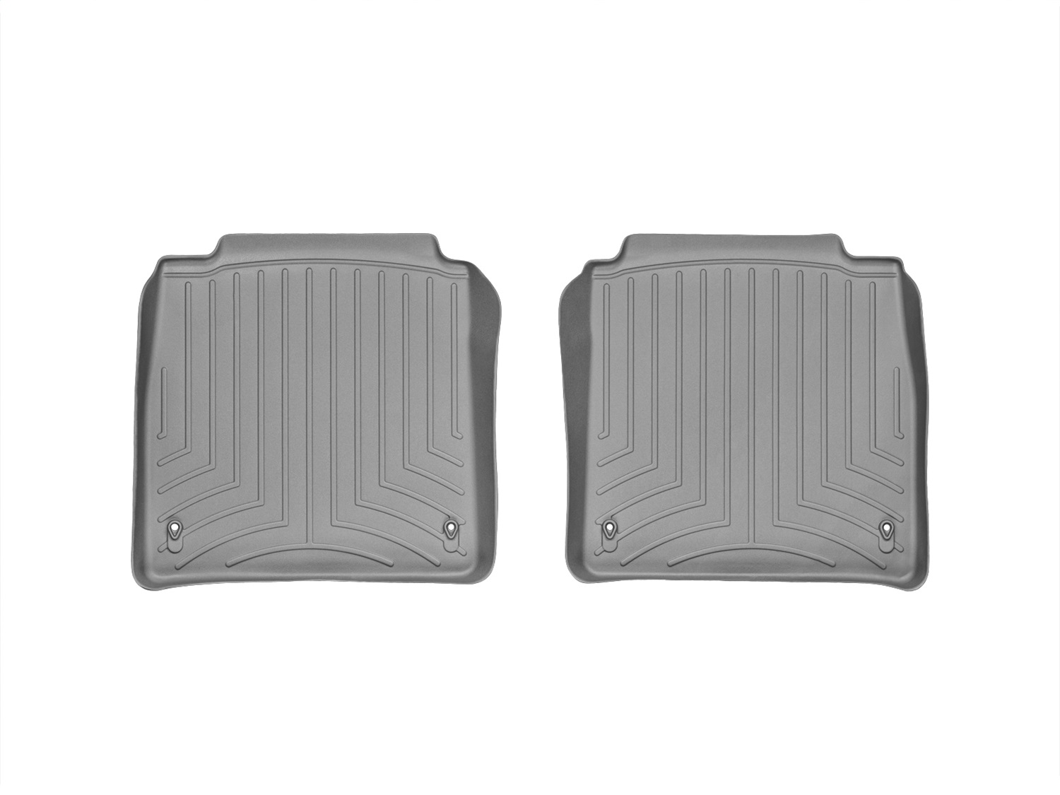 WeatherTech FloorLinerTM DigitalFit; Gray; Rear; 2 Piece 462073 thumbnail 0