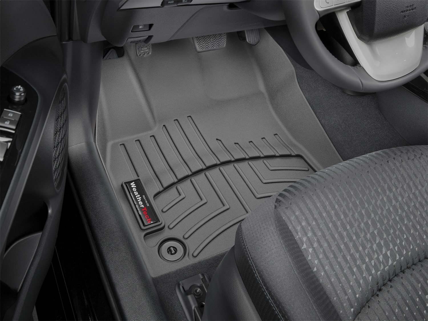WeatherTech FloorLinerTM DigitalFit; Black; Front 449171 thumbnail 0