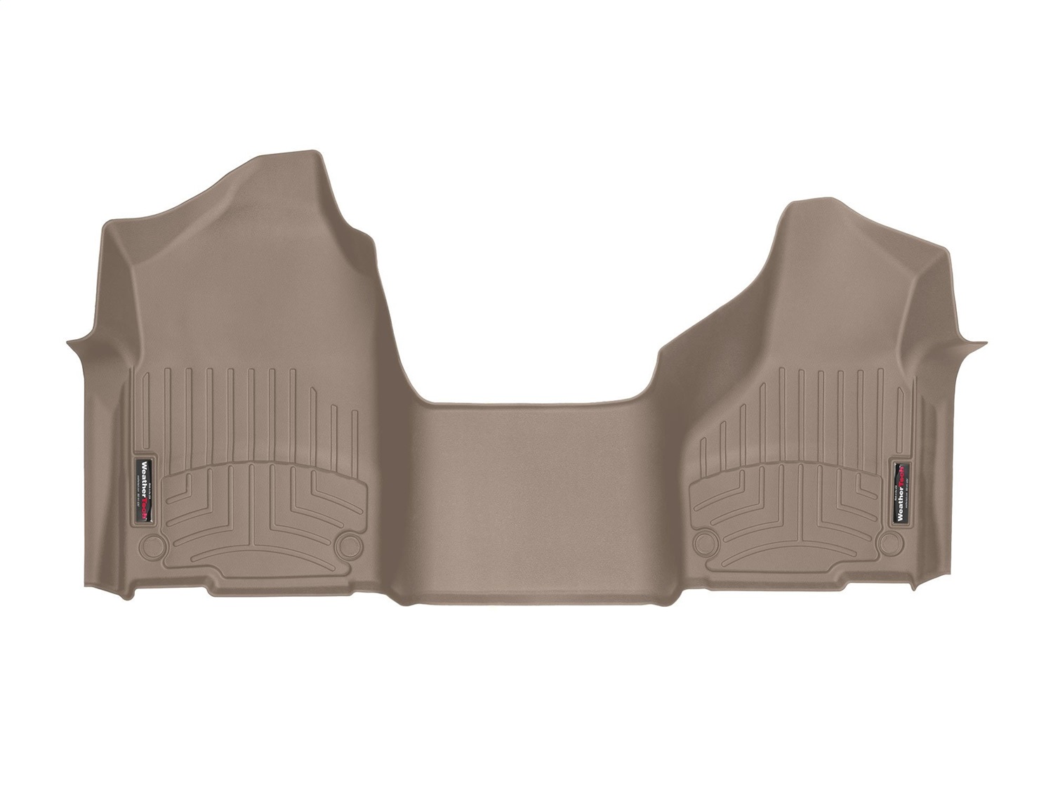 WeatherTech FloorLinerTM DigitalFit; Tan; Front; Over The Hump 4515791 thumbnail 0