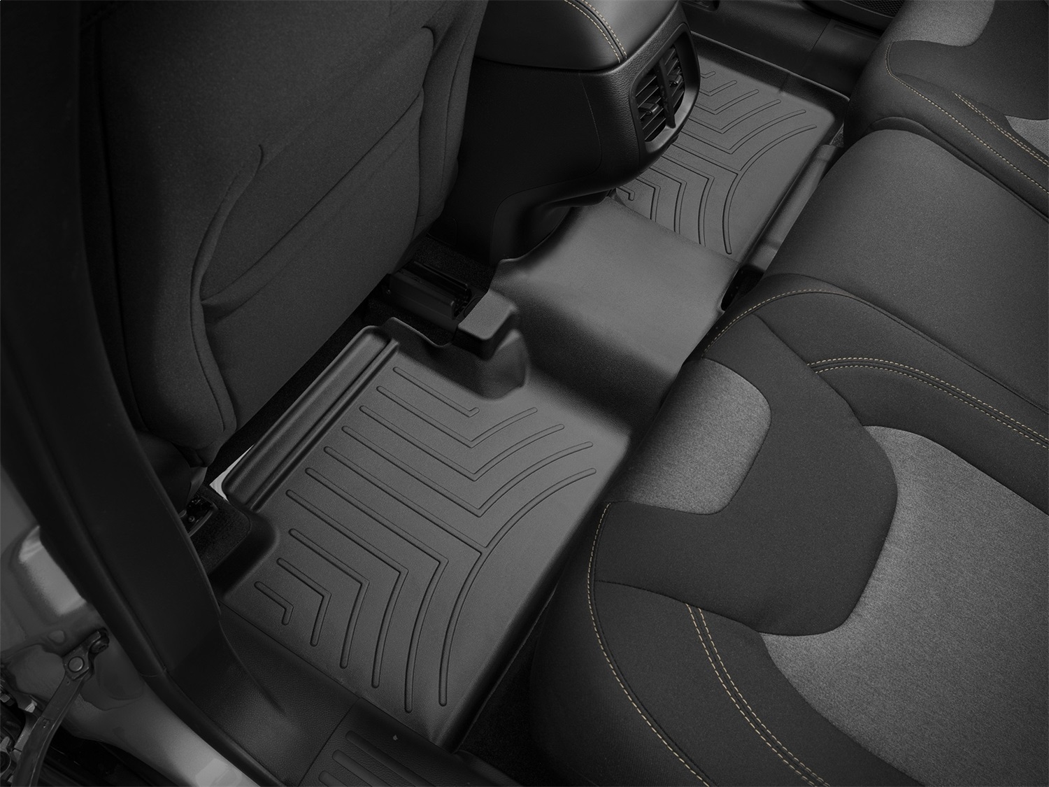 WeatherTech FloorLinerTM DigitalFit; Black; Rear 445662 thumbnail 0
